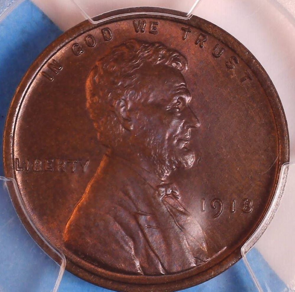 1918--Lincoln-Cent-Sent-Raw-To-PCGS-Graded-By-PCI